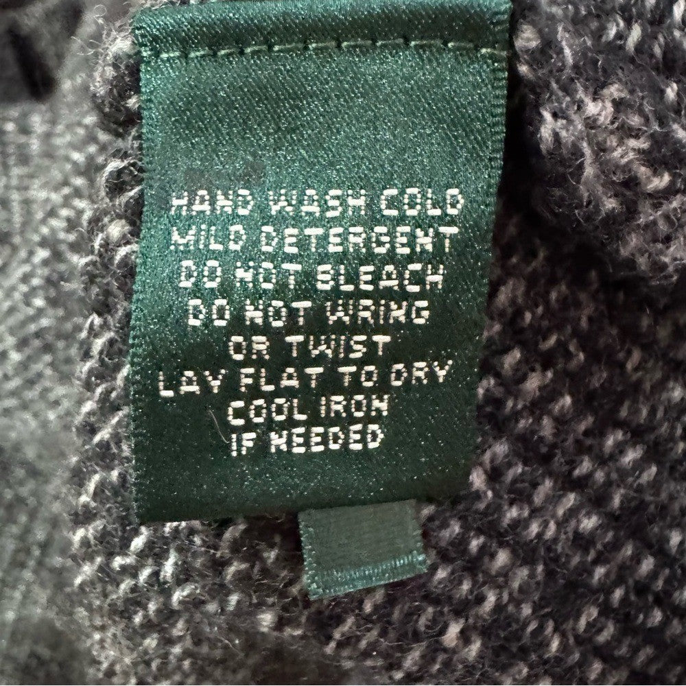 Lauren Ralph Lauren Gray Wool Blend A-Line Skirt - Size Large