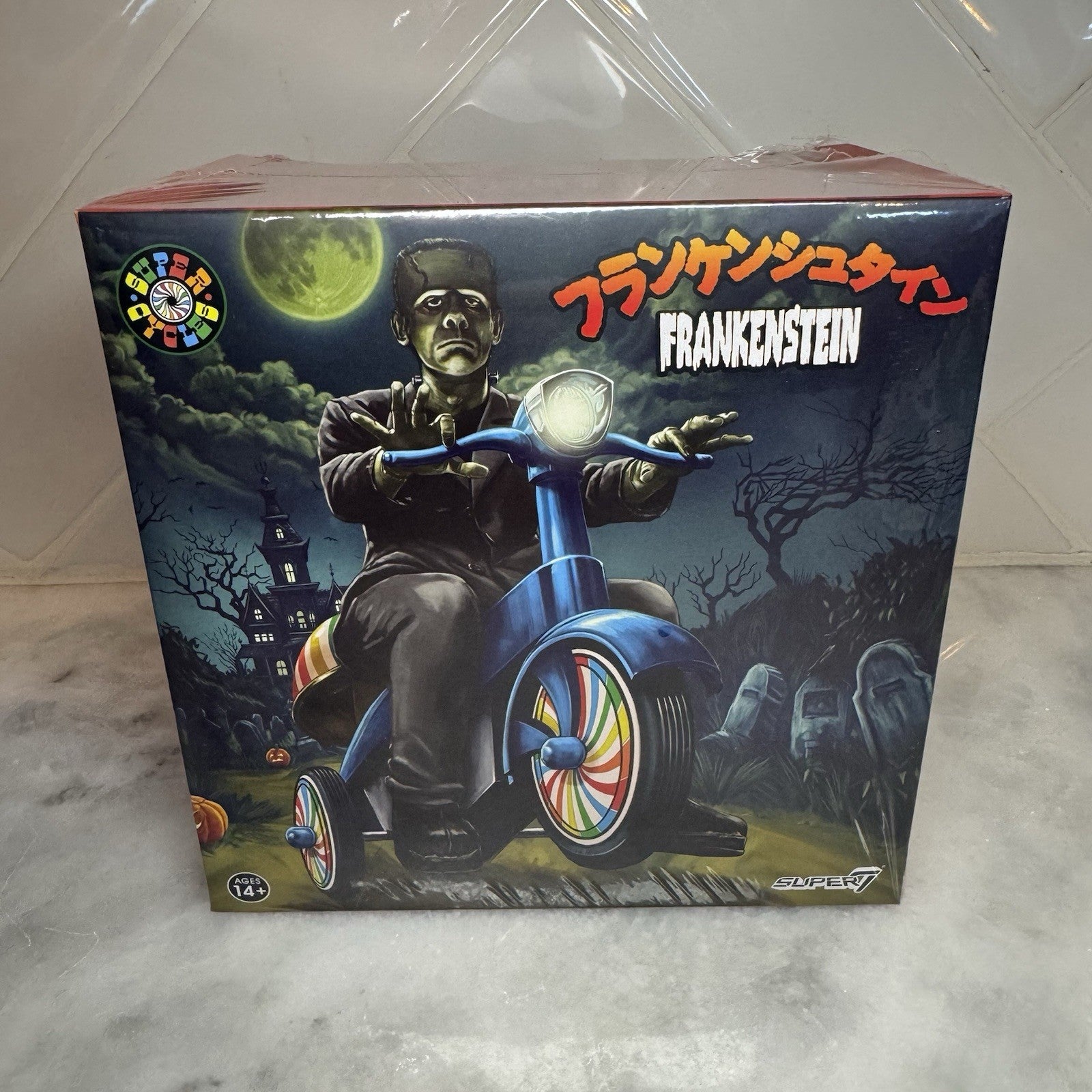 Super7 Frankenstein & Bride of Frankenstein ReAction Figures Set Sealed NEW