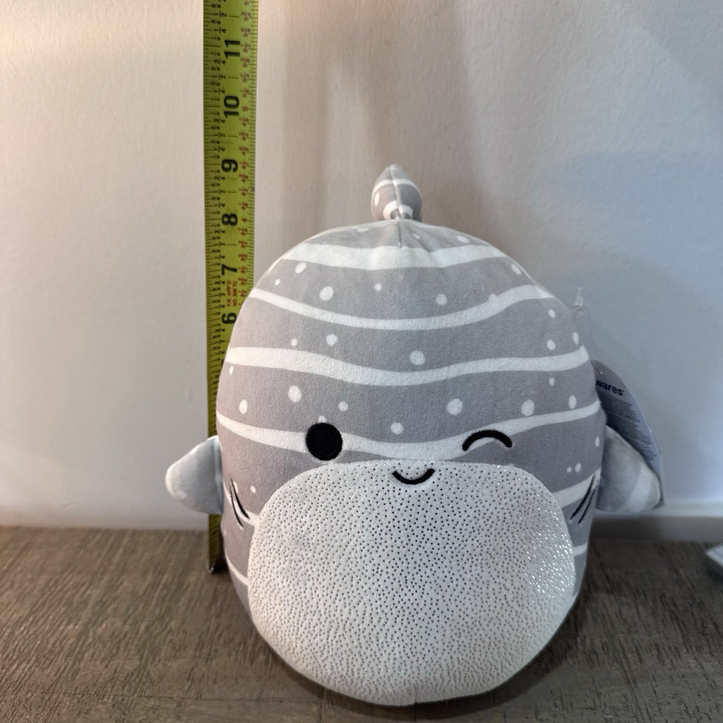 Squishmallows Sachie The Winking Gray Whale Shark 8" Plush Sparkle Belly 2021