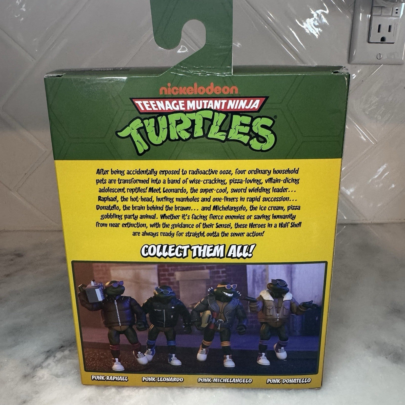 TMNT Punk Michelangelo Figure Nickelodeon Collectible w/ Box Rare Display