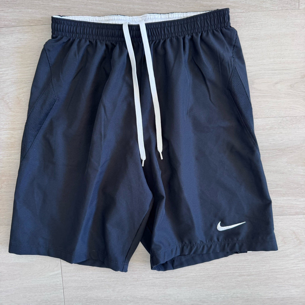 Nike Dri-Fit Athletic Shorts Men’s Small Black White Drawstring
