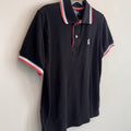 Psycho Bunny Polo Shirt Black Pima Cotton Skull Bunny Logo Mens 4 Men’s