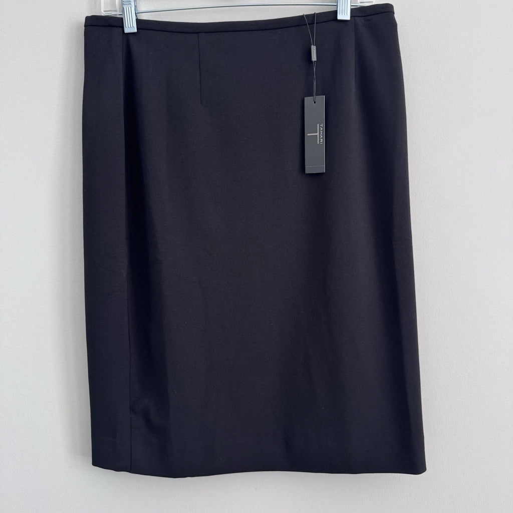 Women’s Tahari Black Pencil Skirt Size 8 NWT Career Classic