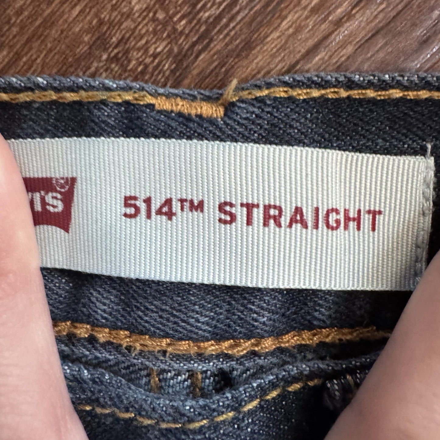 Levi’s 514 Straight Jeans Boys 12 Reg W26 L26 Blue Denim Made in Tanzania
