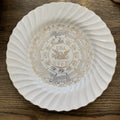 Sheffield White Bone China 1968 USA Calendar Decorative Plate 10 Inch Months