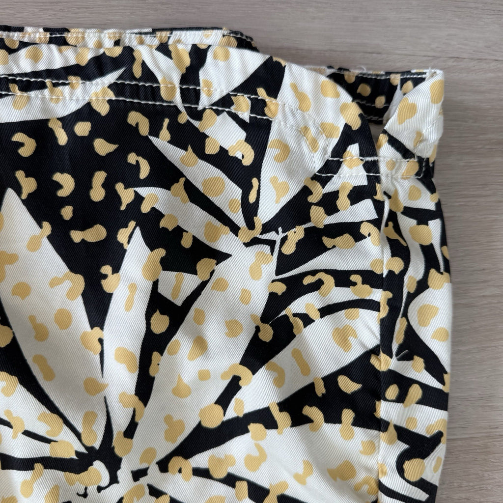 Nicole Miller NY Floral Skirt XS Tie Waist Lyocell