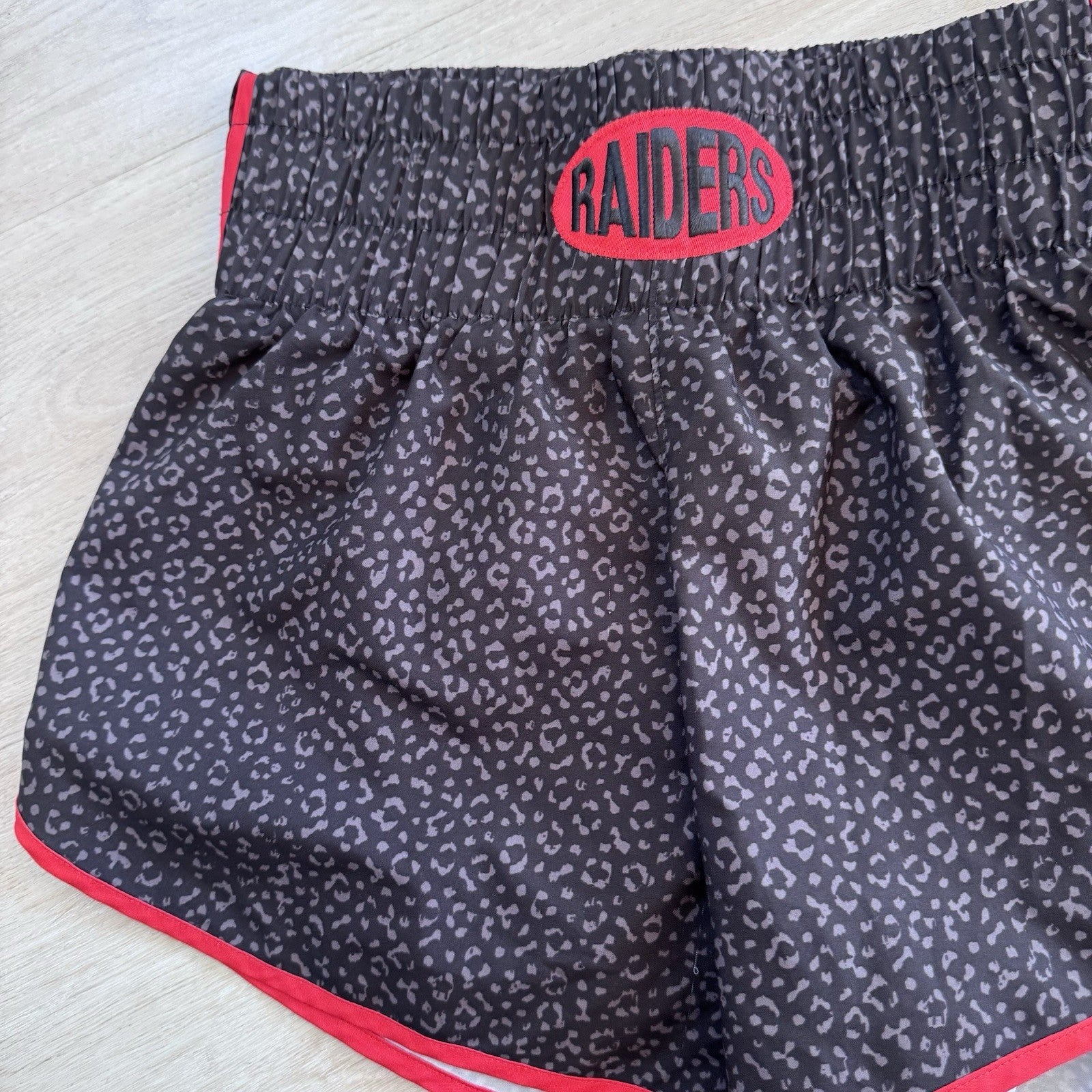 Varsity Spirit Raiders Cheer Athletic Shorts Womens Small Black Red