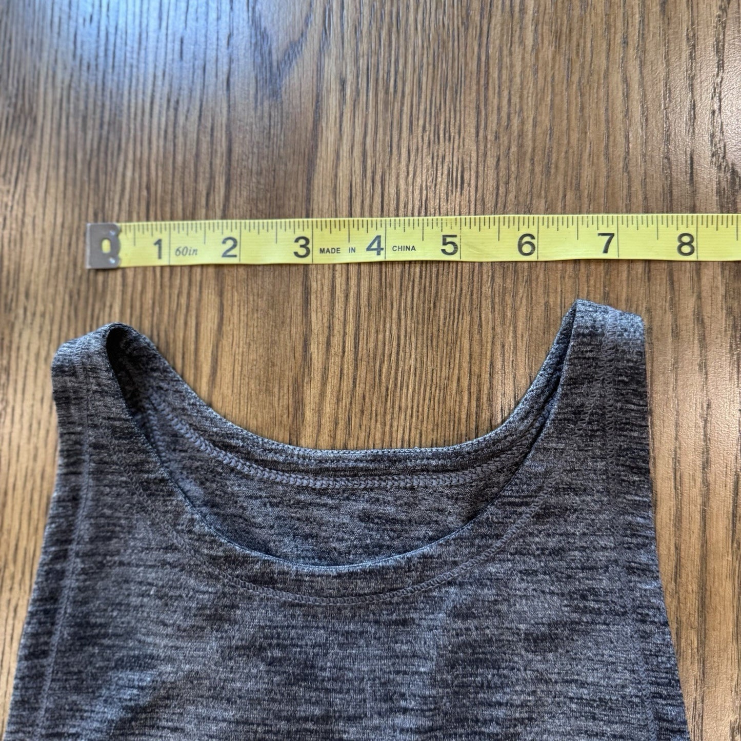 Lululemon Women’s Black Heathered Muscle Tank Top Size M – Loose Fit Gym