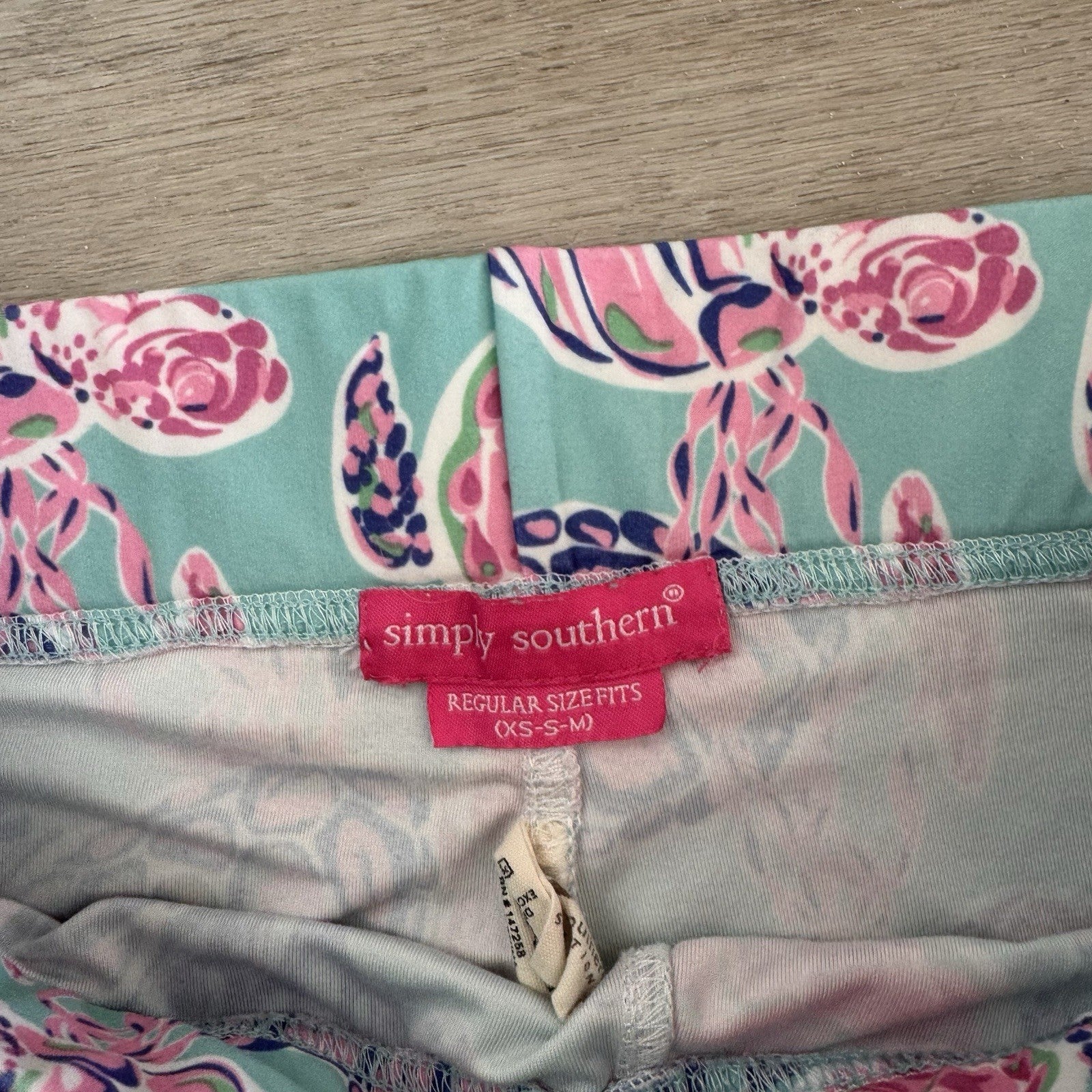 Simply Southern Leggings Lot of 4 XS S M Flamingo Palm Floral Preppy