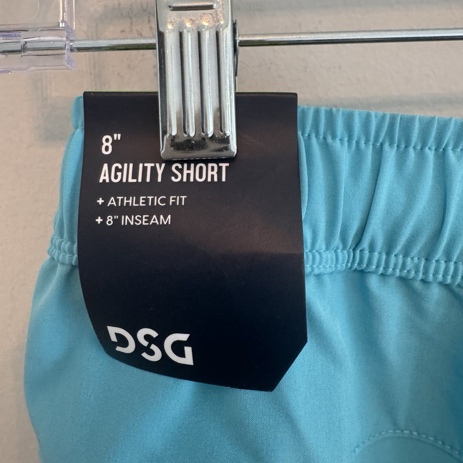 DSG Men's 8" Agility Woven Shorts M Medium Blue Spray NWT Running Gym