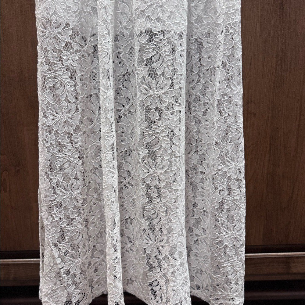 Aura Irresistible White Lace Maxi Dress Sleeveless S NWT by Red Dress Boutique