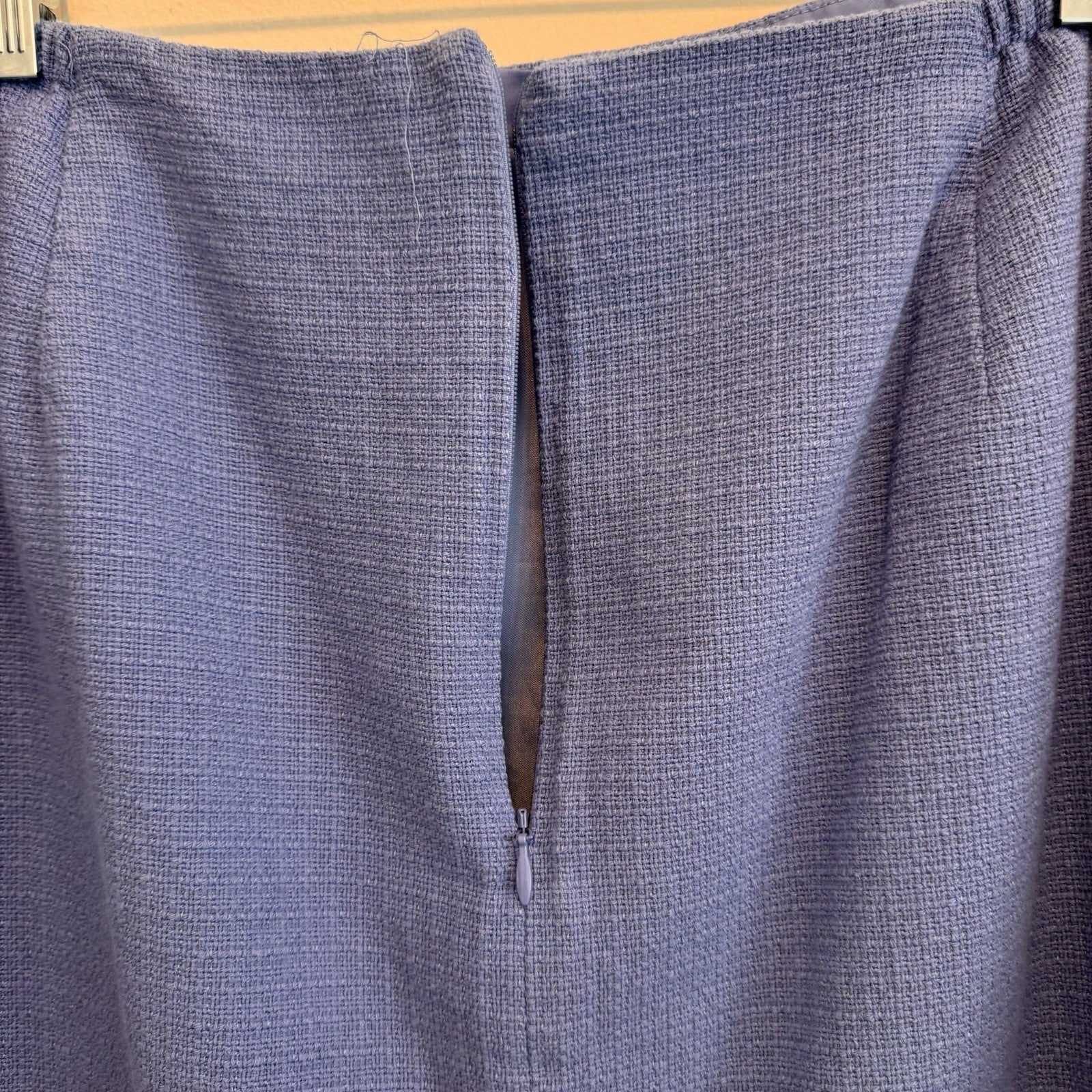Talbots Women’s Skirt Lot 18W Blue Career Floral Textured Lined 2pc