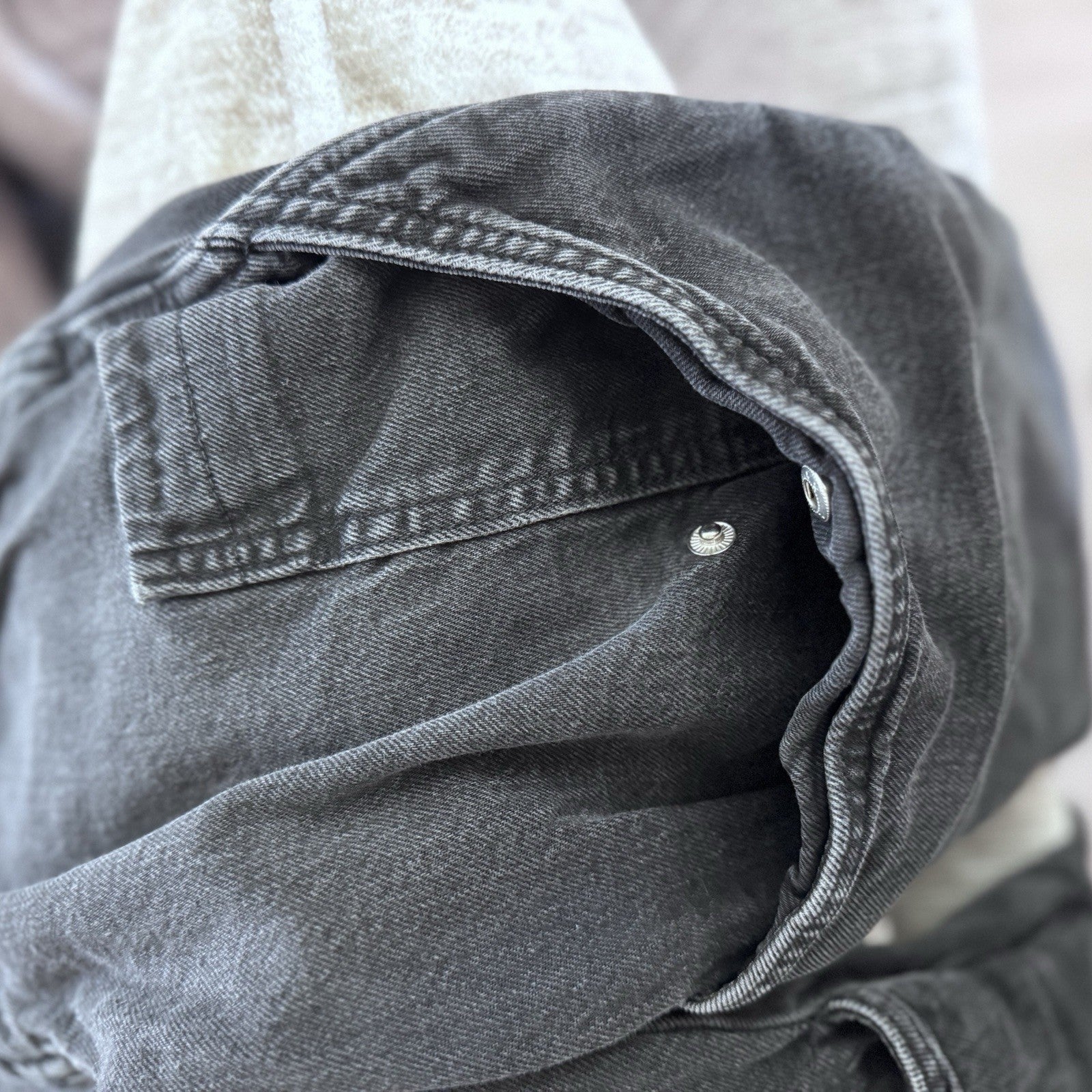 Forever 21 Premium Jogger Jeans Women Small Black Cargo Elastic Waist Denim