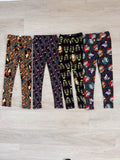 LuLaRoe Disney Villains Leggings Lot 4 L/XL Cruella Scar Evil Queen Maleficent