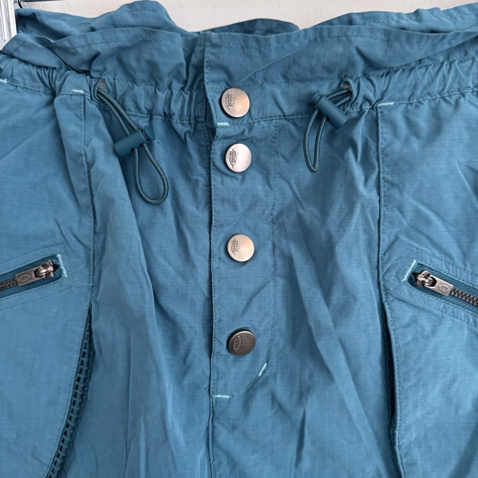 FP Movement The Way Home Cargo Shorts High-Waisted Ripstop Teal Medium