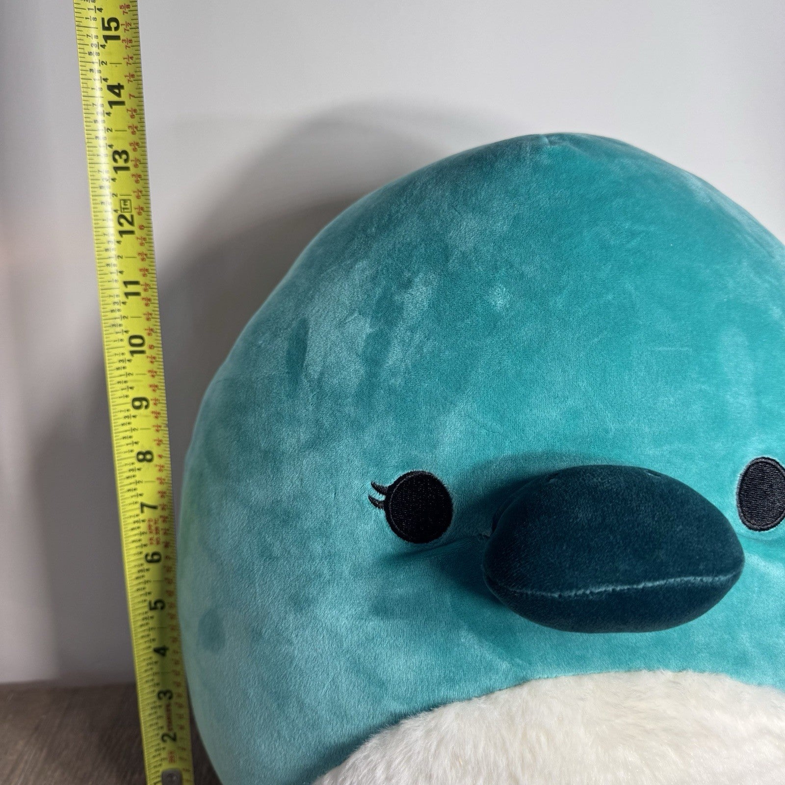 Squishmallows Selassi Platypus 12” Teal Fuzzy Belly Kellytoy Jazwares Plush