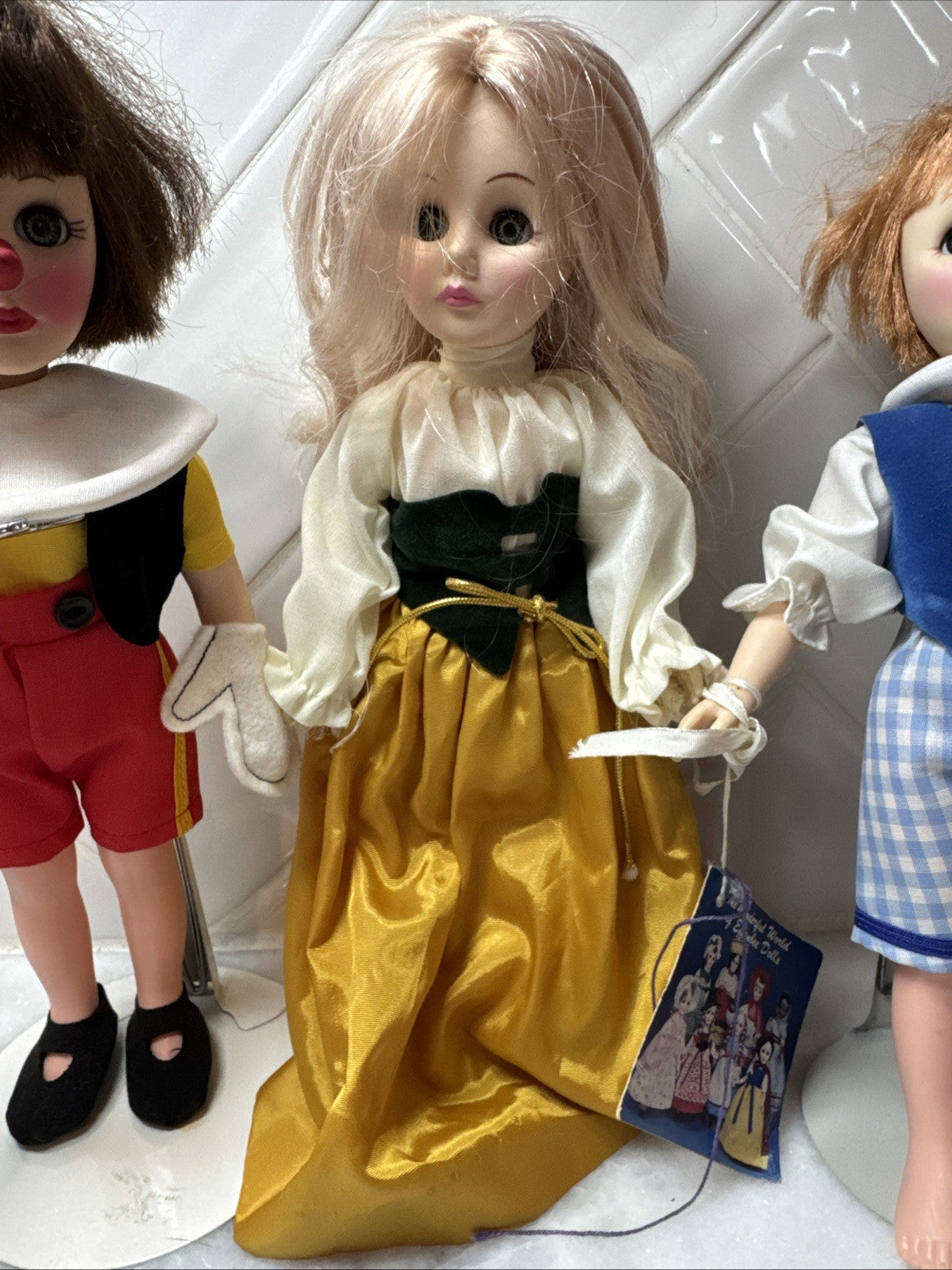 Vintage Effanbee Storybook Dolls Pinocchio Sleeping Beauty Jack Rare Set Of 3