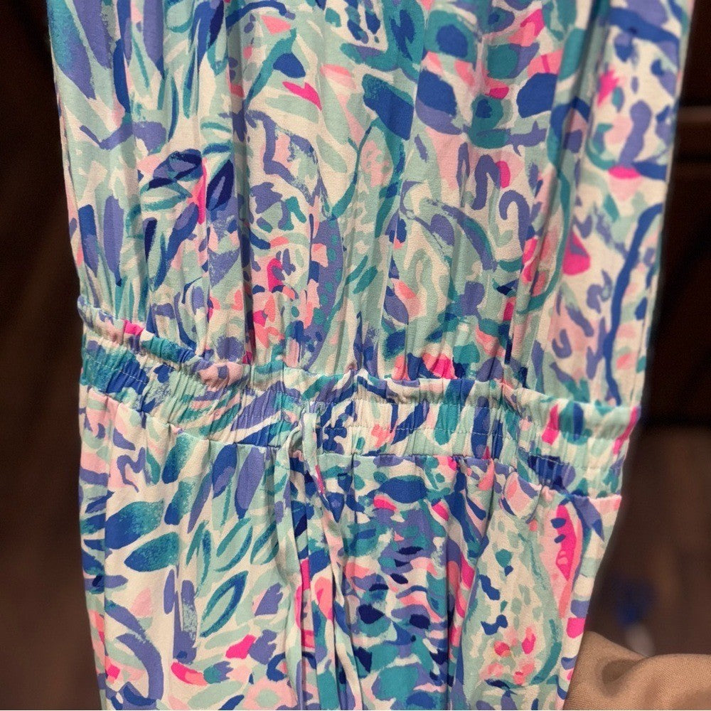 Lilly Pulitzer Women's Sleeveless Jumpsuit Size S – Tropical Print Paulina