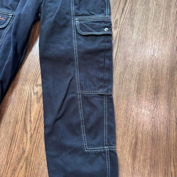 BDG Urban Outfitters Relaxed Skate Jeans 26 Black Cargo Pants Y2K Grunge Utility