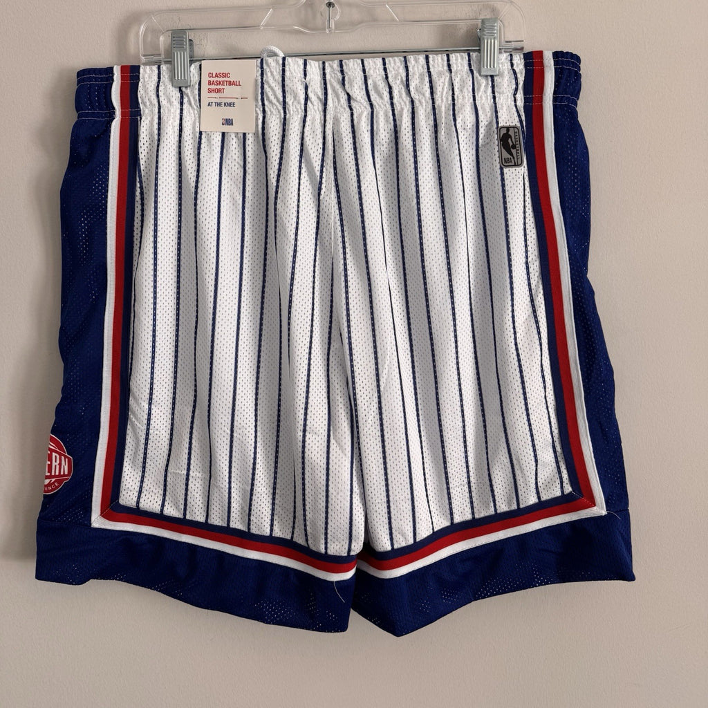 NBA All-Star Western Eastern Conference Big Show Shorts White Blue XL NWT 1996