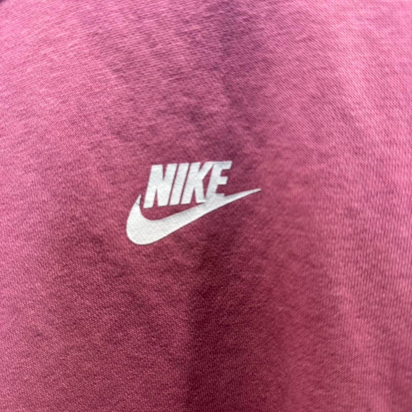 Nike Club Fleece Crew Pullover Sweatshirt Rose Pink Oversized cropped Women’s S