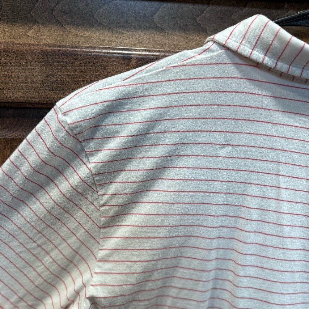 Peter Millar Crown Men's Small Primrose Harp Stripe Polo MSRP $115