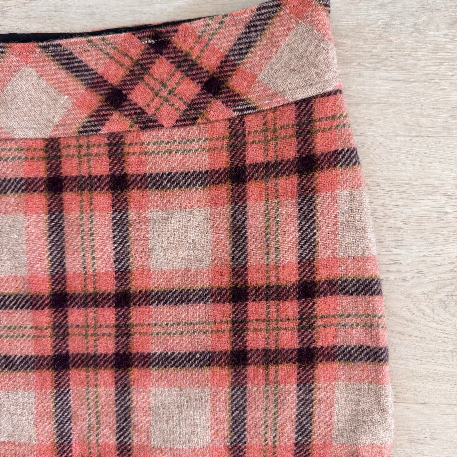 L.L.Bean Women’s Wool Plaid Pencil Skirt 6P Petite Fall Preppy Classic