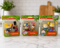 Nickelodeon Mini Figure 2 Pack Lot Rugrats Hey Arnold Ren & Stimpy NIP