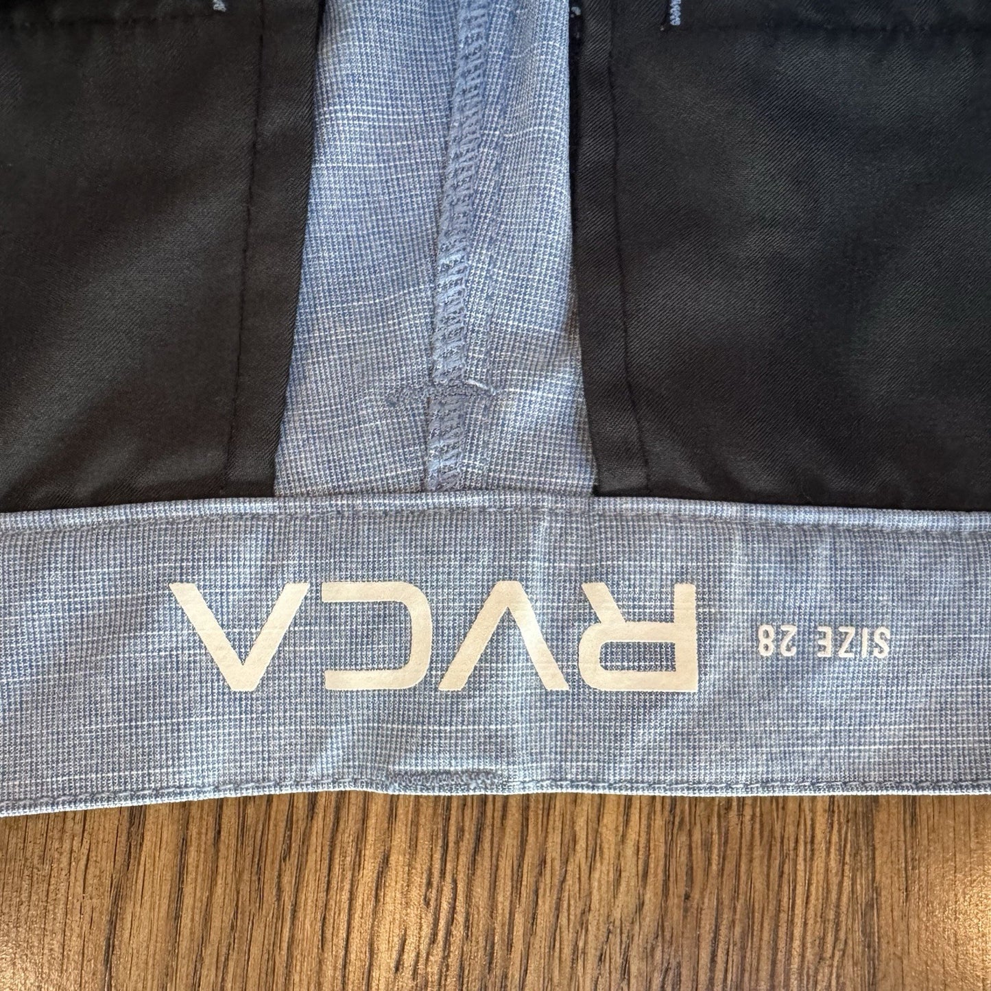 RVCA Men’s Tailored Fit Dress Shorts Size 28 Gray Lightweight Casual Chino Look