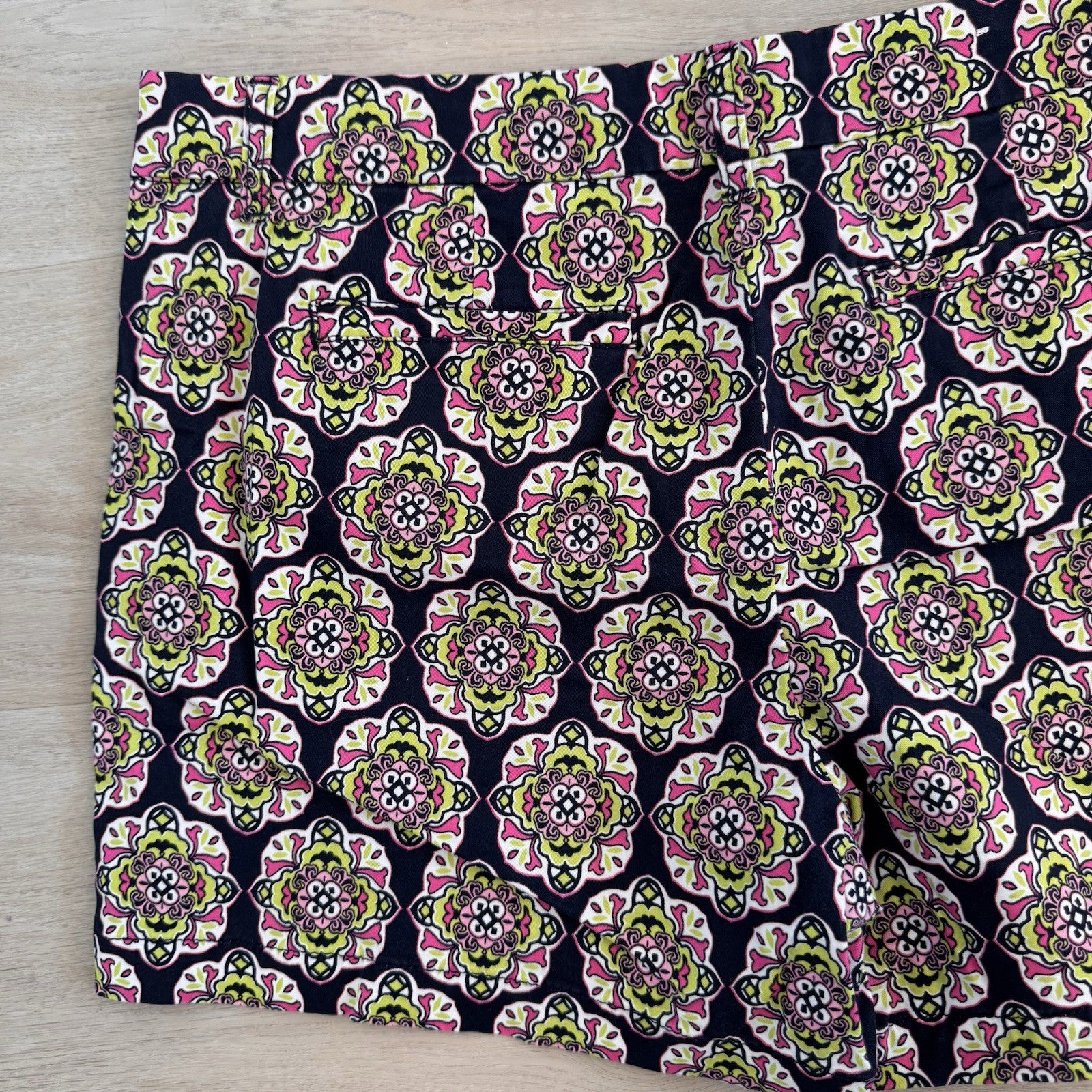 Crown & Ivy Shorts Lot Of 2  Size 14 Geometric & Medallion Print Cotton