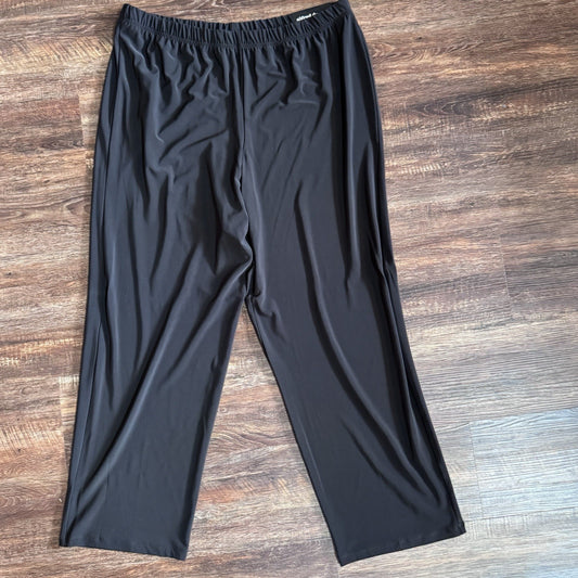 Alfred Dunner Classic Fit Pants Black Pull-On Comfort Waist Size 20 NWT Lesotho