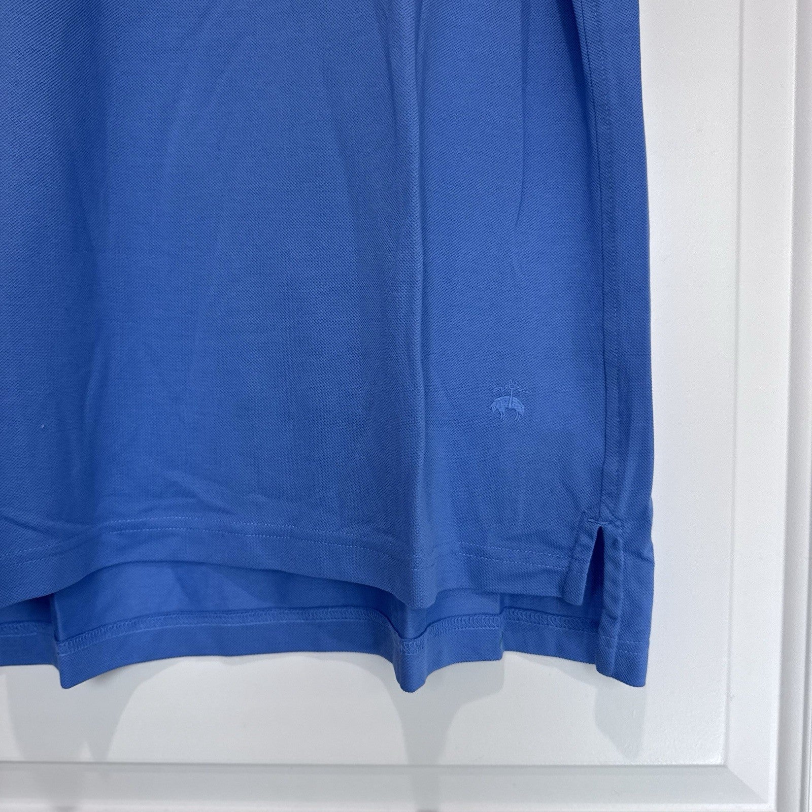 Brooks Brothers Supima Cotton Polo Shirt XL Blue Mens Short Sleeve Classic Fit