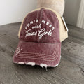 Don’t Mess With Texas Girls Hat KatyDid Trucker Distressed NWT Boutique TX