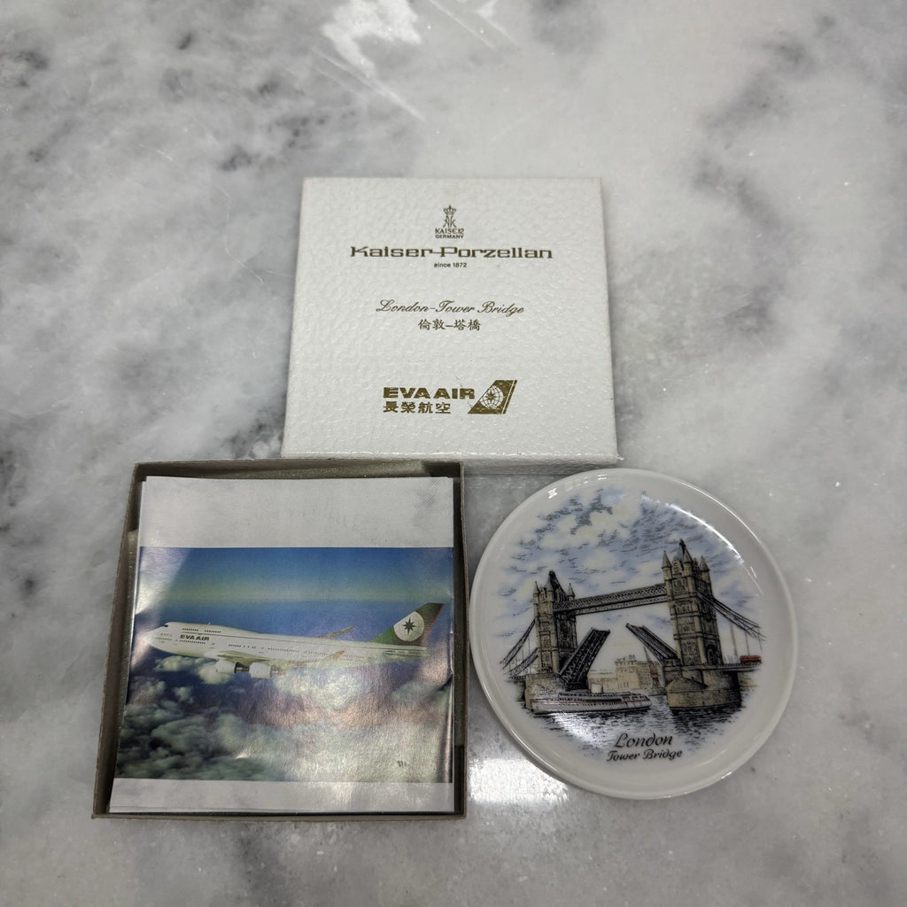 Kaiser Porzellan EVA Air London Tower Bridge Porcelain Plate Germany