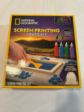 New National Geographic Screen Printing Craft Kit diy kids crafting kit w/ bags