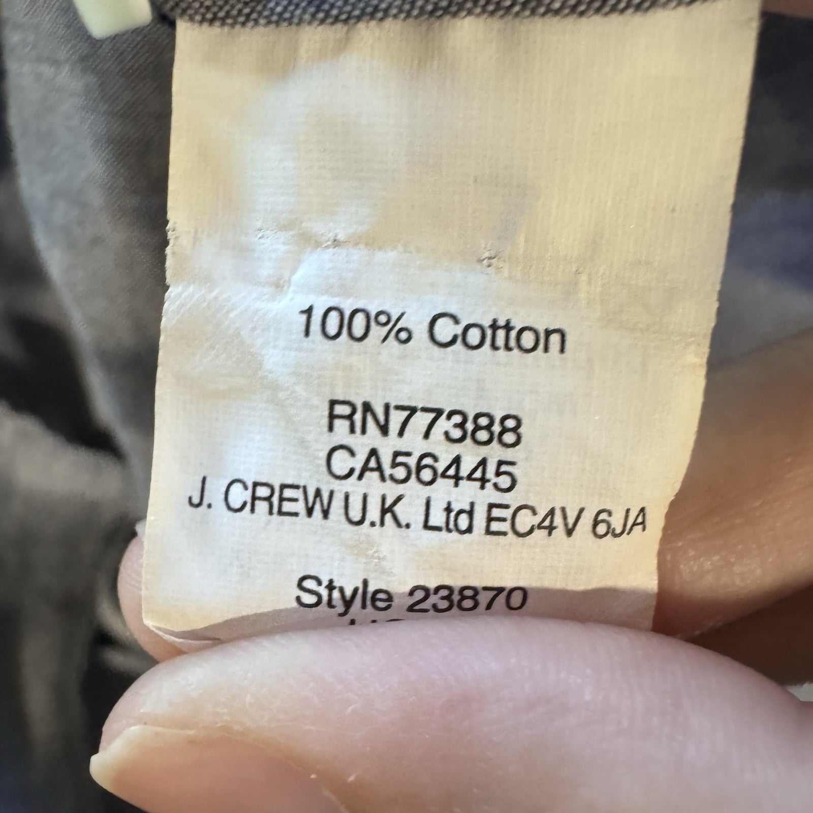 J.Crew Women’s Small Chambray Button Down Shirt 100% Cotton Casual Workwear