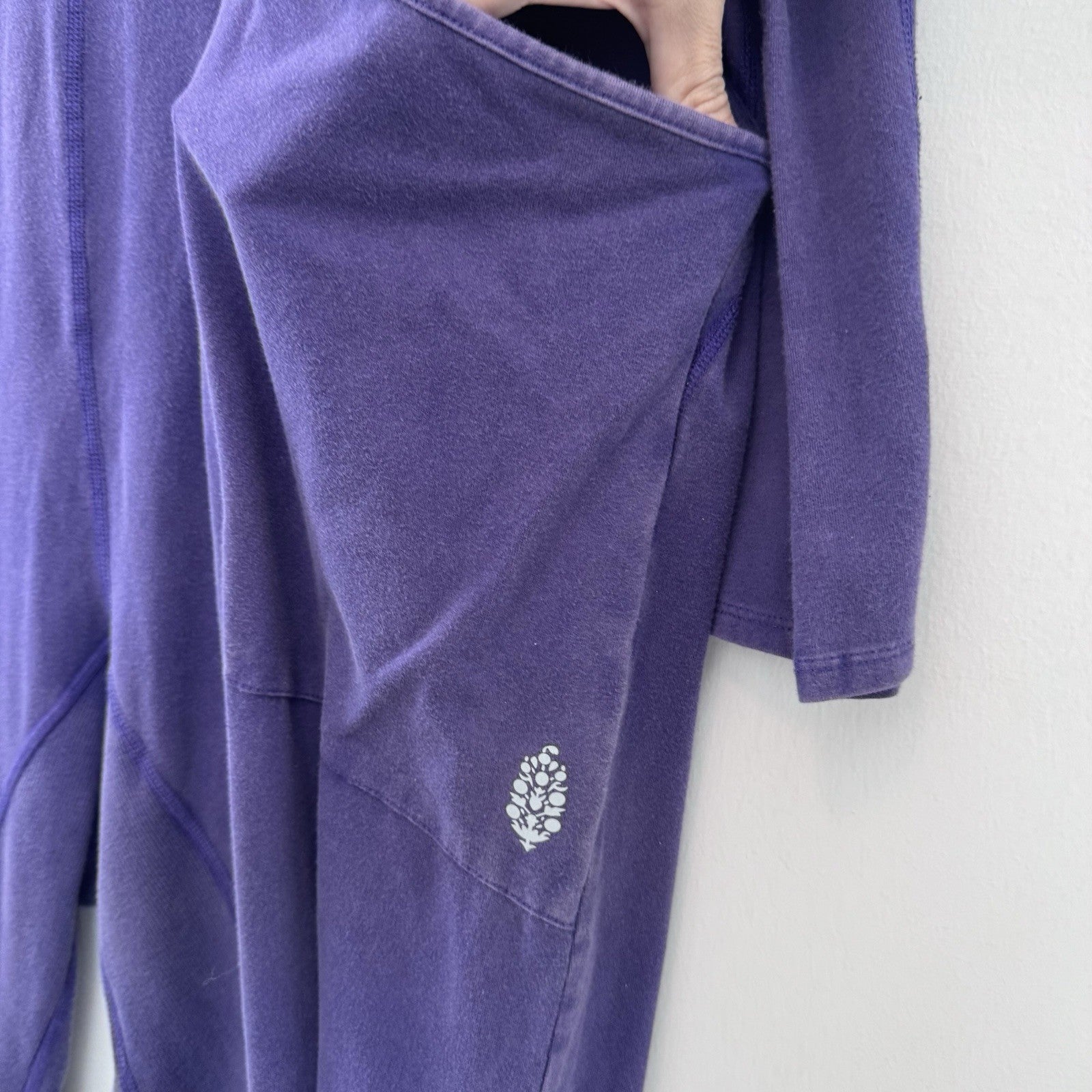 NWT Free People FP Movement Jumpsuit Medium Purple Hooded Lounge One Piece