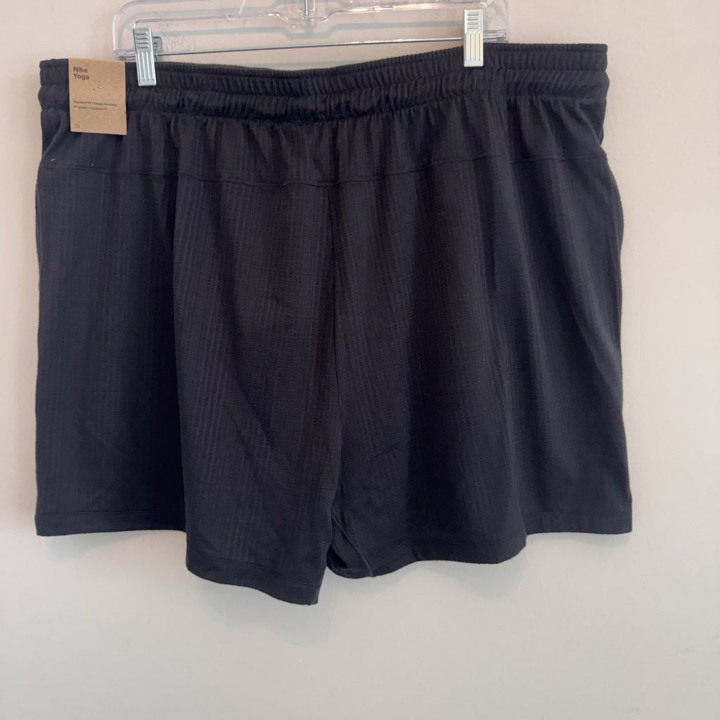 Nike Yoga Men's Dri-FIT 5" Unlined Shorts FB7786-010 Black Size XXL