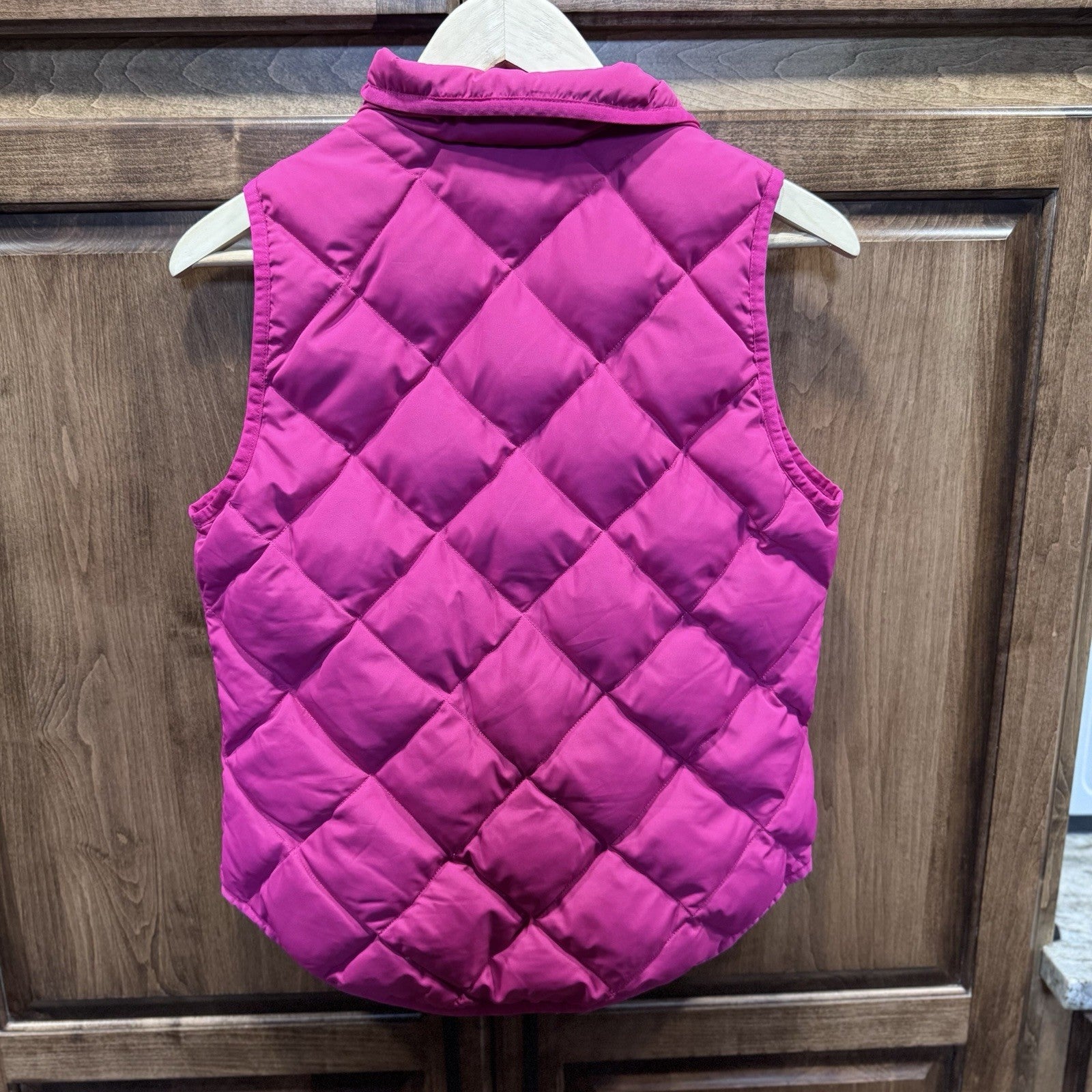 J CREW Factory Down Quilted Puffer Vest Jacket Womens XS X-Small 0 2 Winter Pink