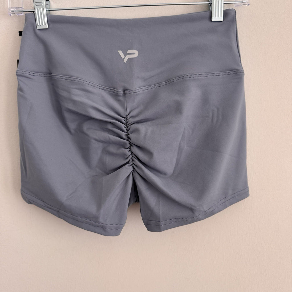 High Waist Scrunch Butt Shorts Women’s Gym Yoga Fitness Blue Size M NWT