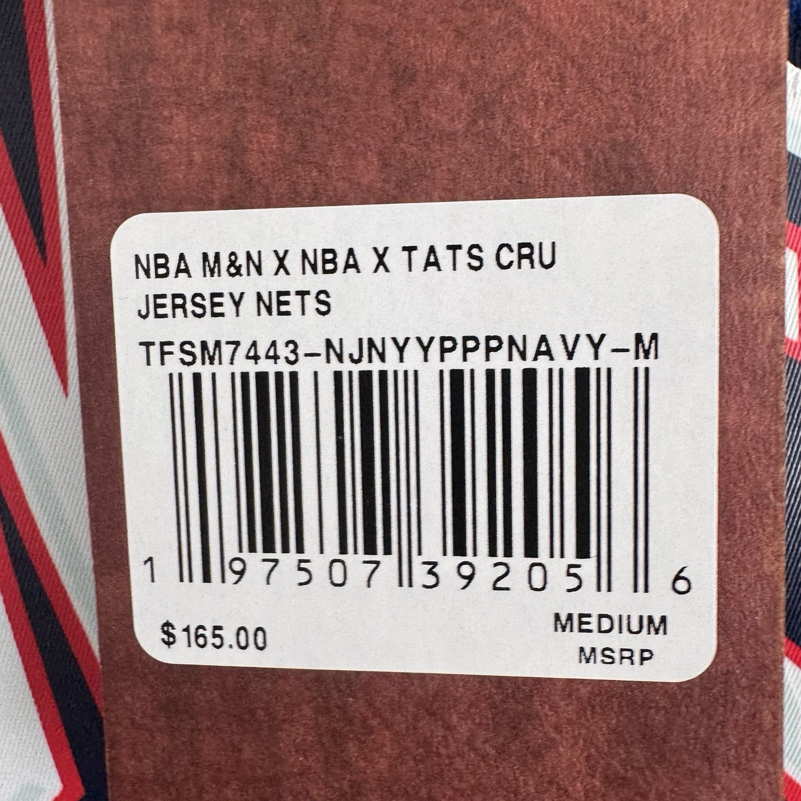 NWT Mitchell & Ness New Jersey Nets Jersey x Tats Cru Hip Hop 50th Anniversary