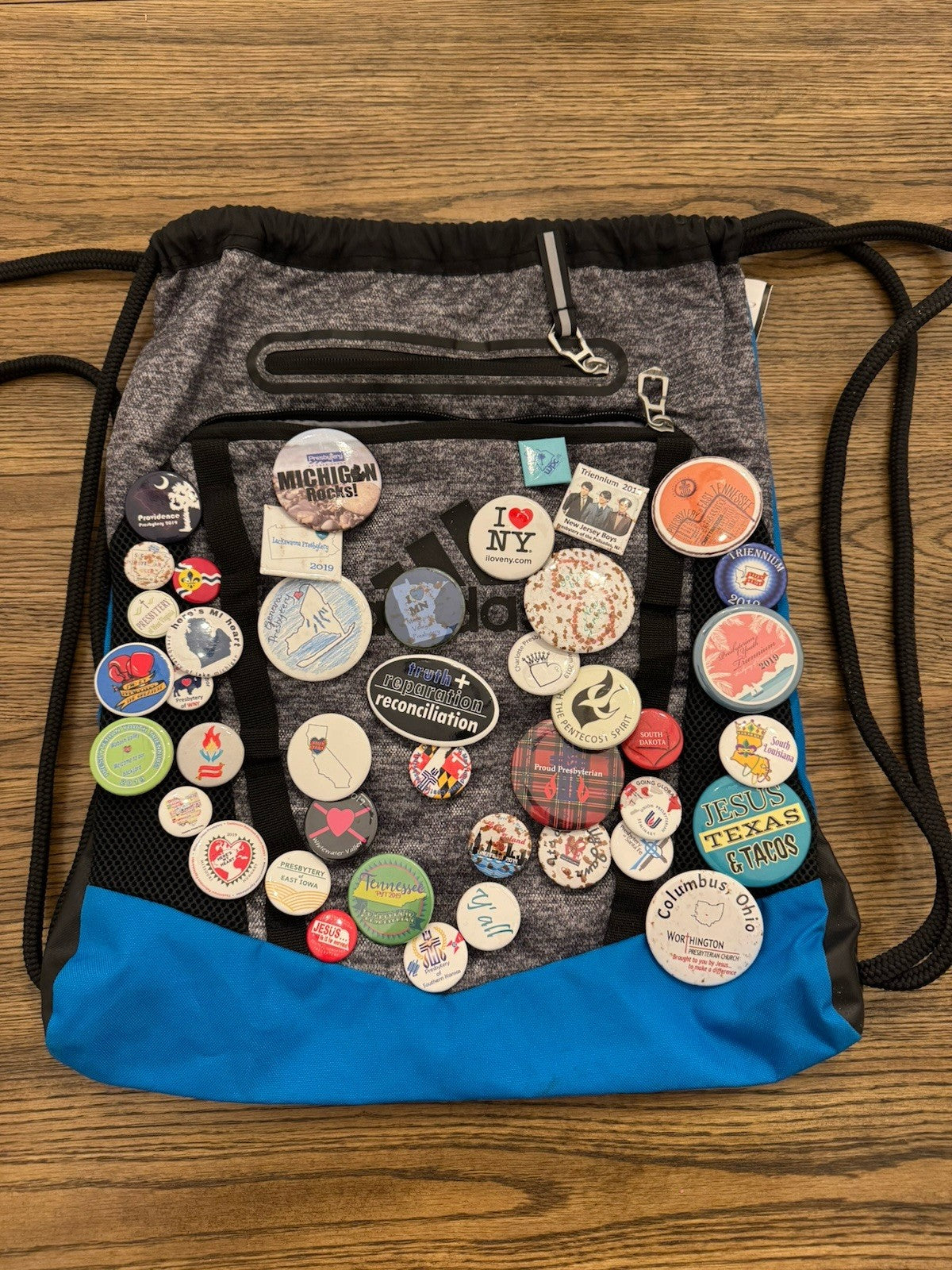 Custom Adidas Travelers One Of A Kind Draw String Bag