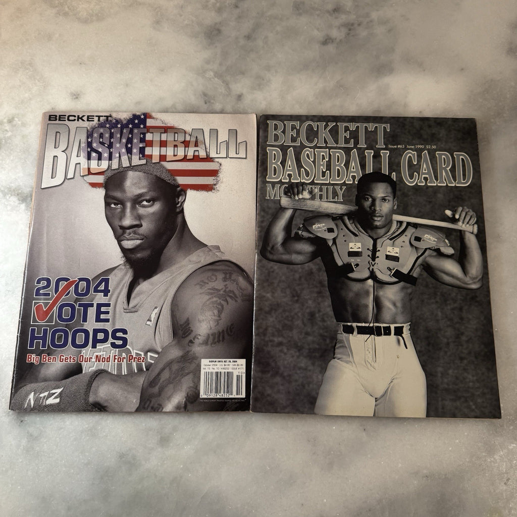Vintage Beckett Sports Card Magazine Lot of 6 Marino Favre Shaq Hardaway Issue 1