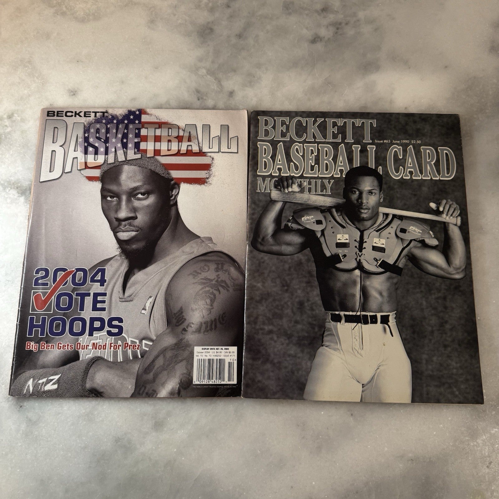 Vintage Beckett Sports Card Magazine Lot of 6 Marino Favre Shaq Hardaway Issue 1