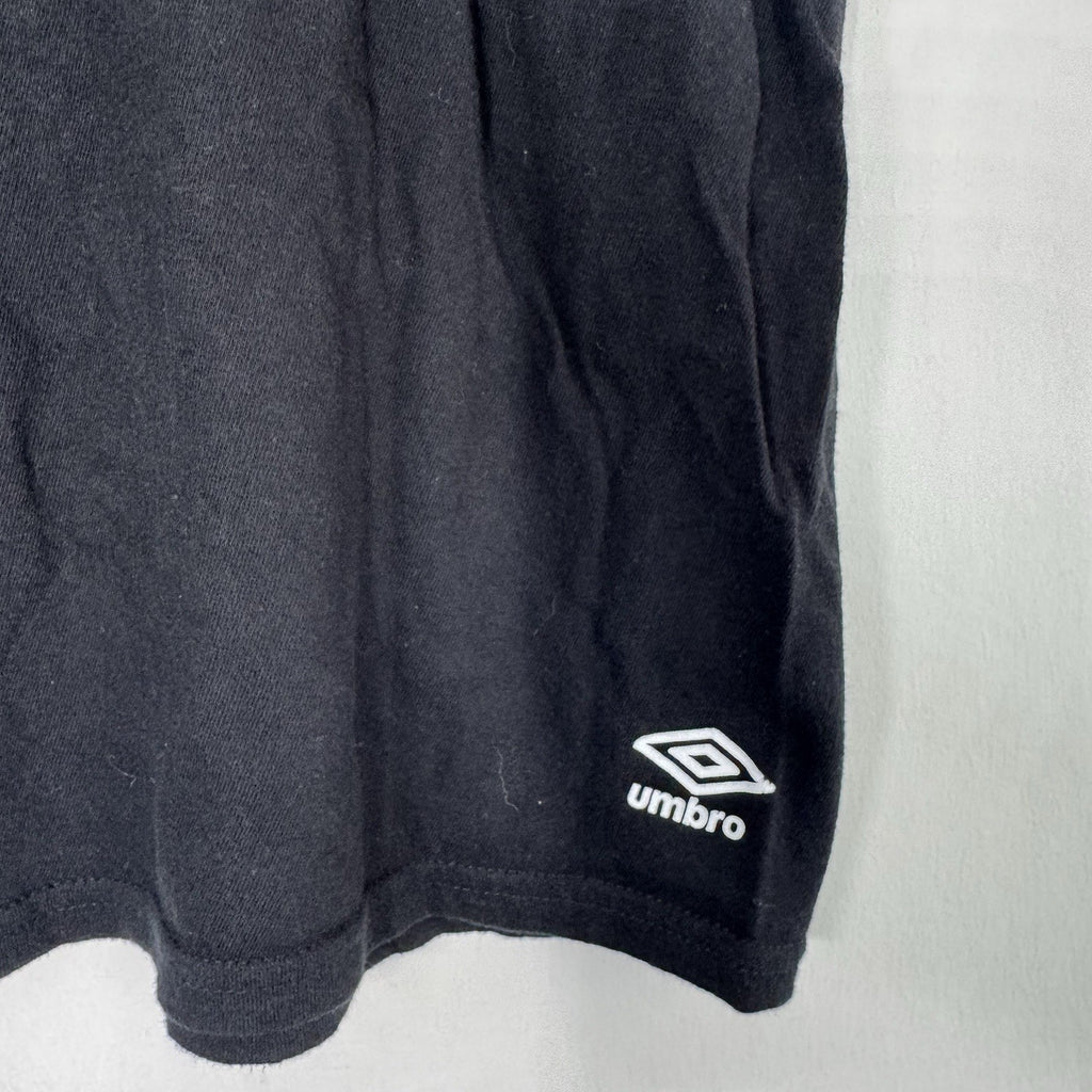 Umbro Black Athletic T Shirt Mens Large Logo Soccer Sports Tee