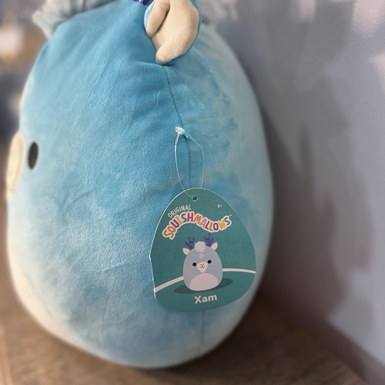 Squishmallows Xam Blue Goat 12” Plush S12 #2003 2022 Original Tags Jazwares NWT