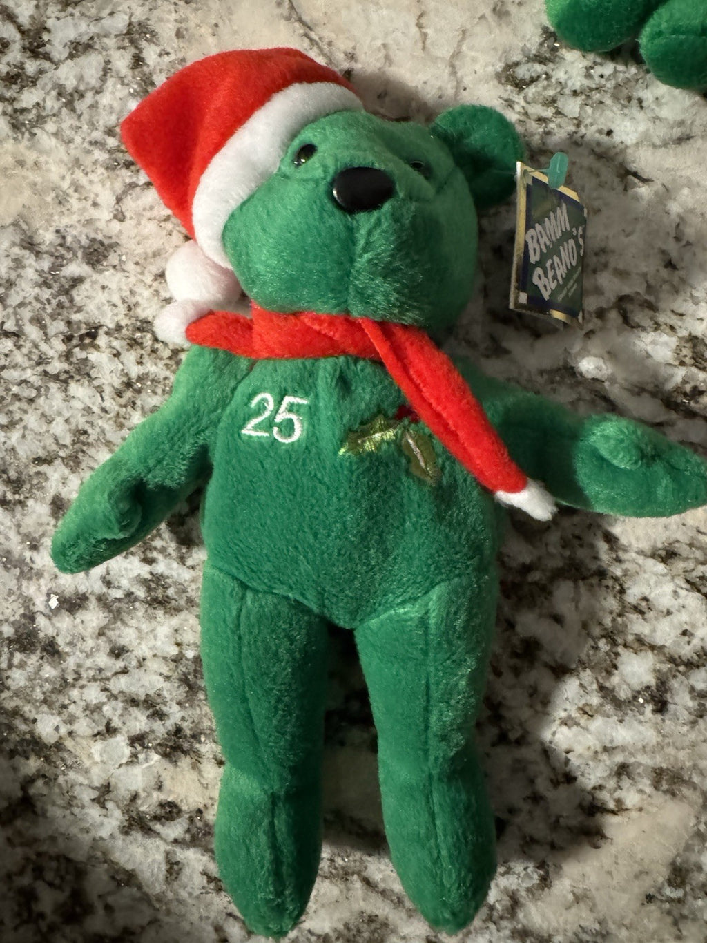 Mark McGwire/Alex Rodriguez Salvino's Christmas Bamm Beano's 90s Plush Bear