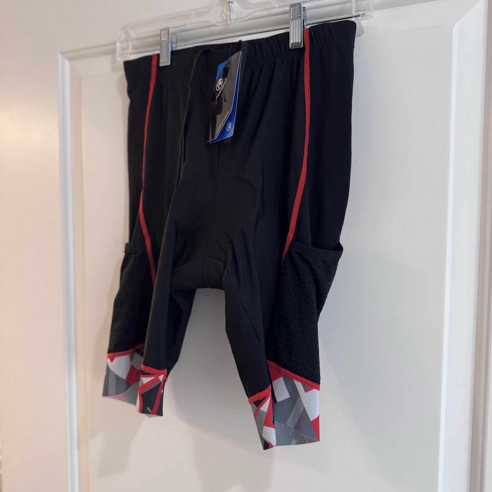 My Kilometre Cycling Bib Shorts Mens L Black Padded Bike Shorts NWT