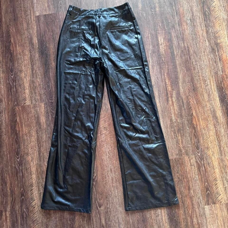 NWT Medium Black faux leather pants