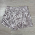 NWT Entro Leopard Print Shorts Womens Large Blush Pink Pull On Pockets